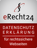 Rechtssichere Webseiten mit eRecht24 Rechtssichere Webseiten mit eRecht24